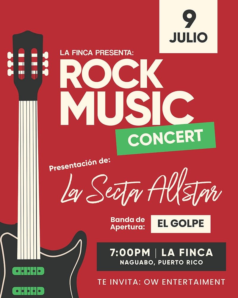 La Secta en el Rock Music Concert en La Finca